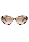 Retro Full Rim Cat-Eye Sunglasses in Print