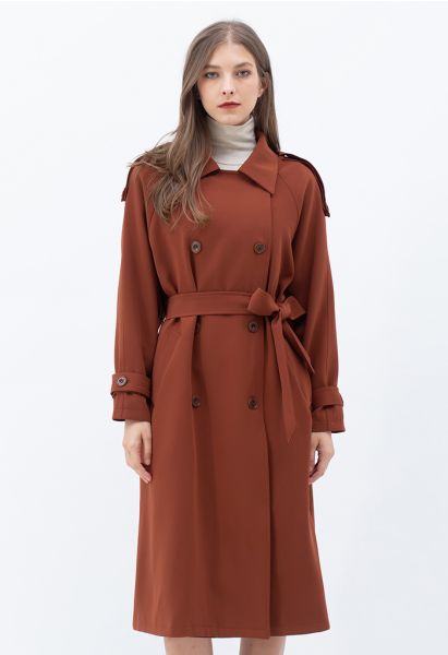 Infinite Trend Double-Breasted Longline Coat