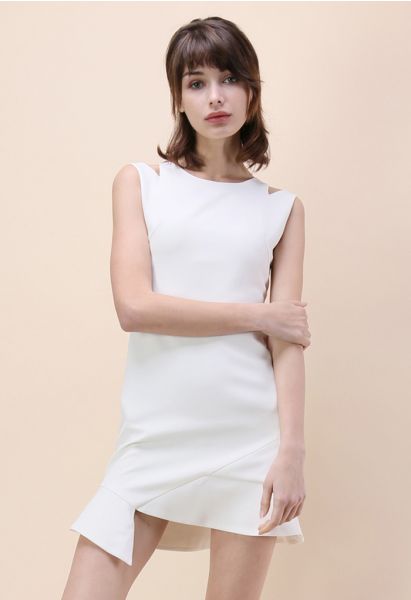 Vestido sin mangas The Epitome of Grace en blanco