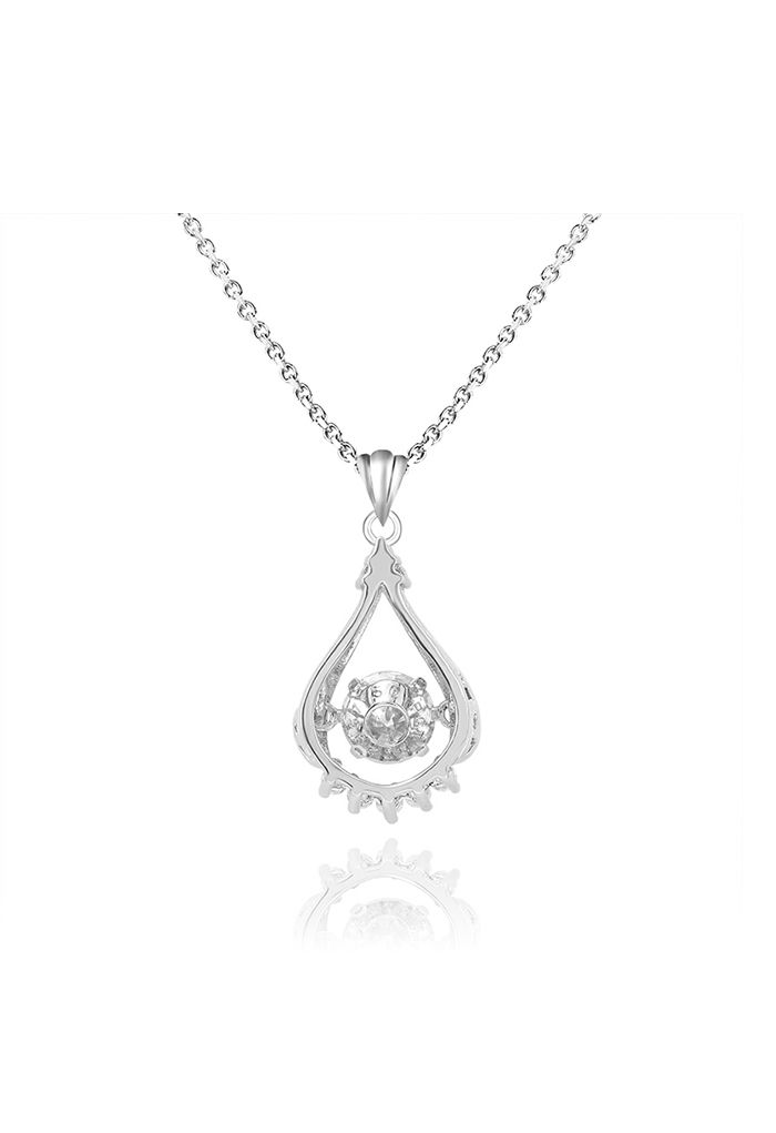 Droplet Shape Moissanite Diamond Necklace