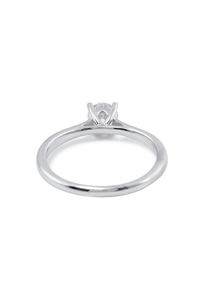 Glinting Moissanite Diamond Ring