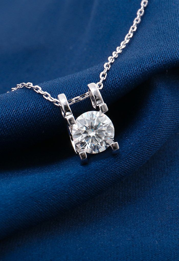 Inserted Design Moissanite Diamond Necklace