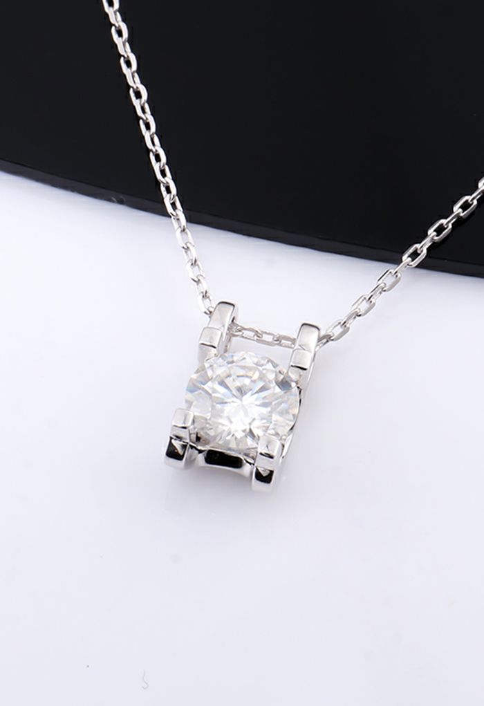 Inserted Design Moissanite Diamond Necklace