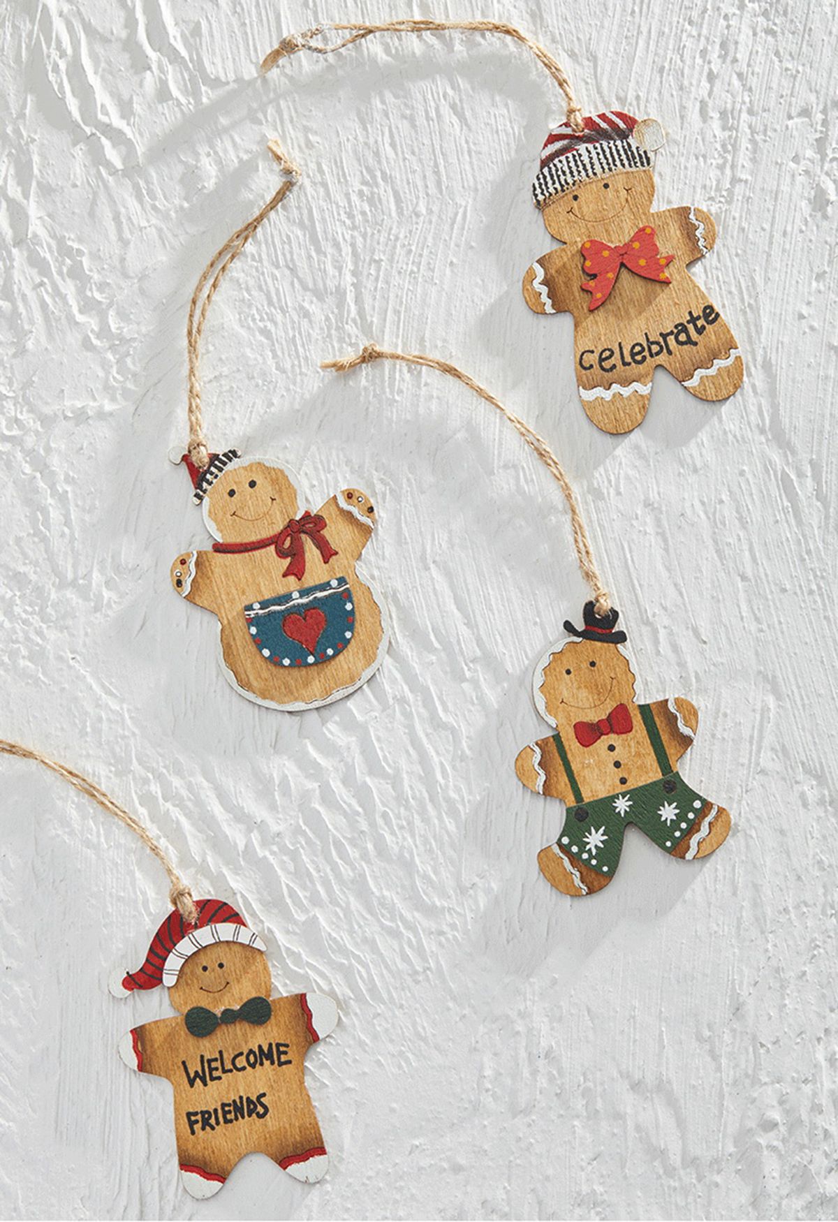 Happy Gingerbread Friends Christmas Ornament