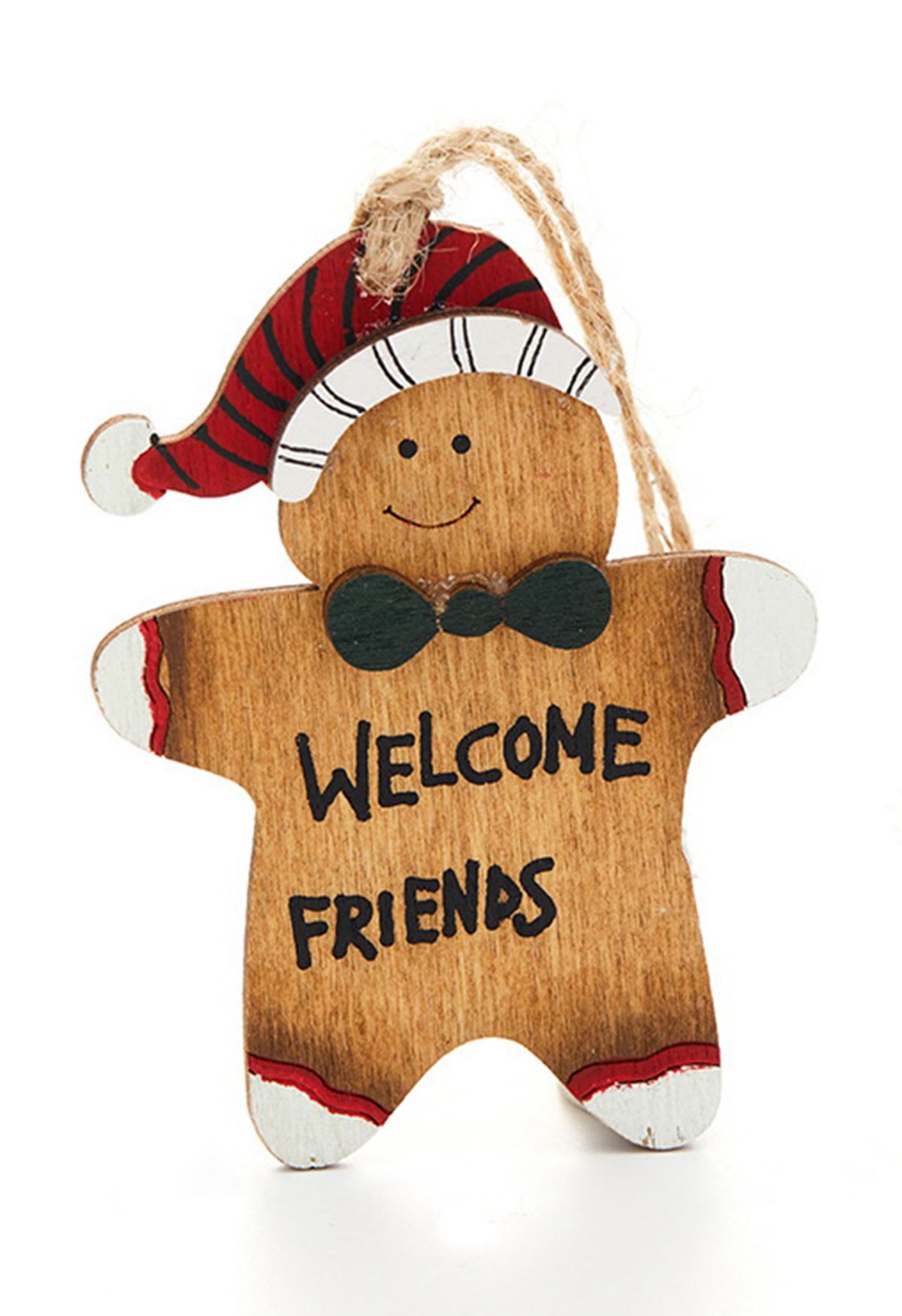 Happy Gingerbread Friends Christmas Ornament