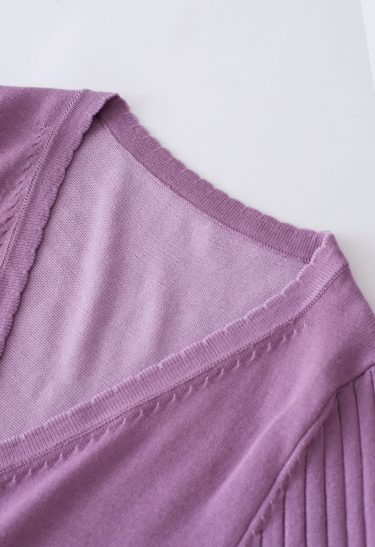 Embrace a Lithe Knitted Dress in Lilac