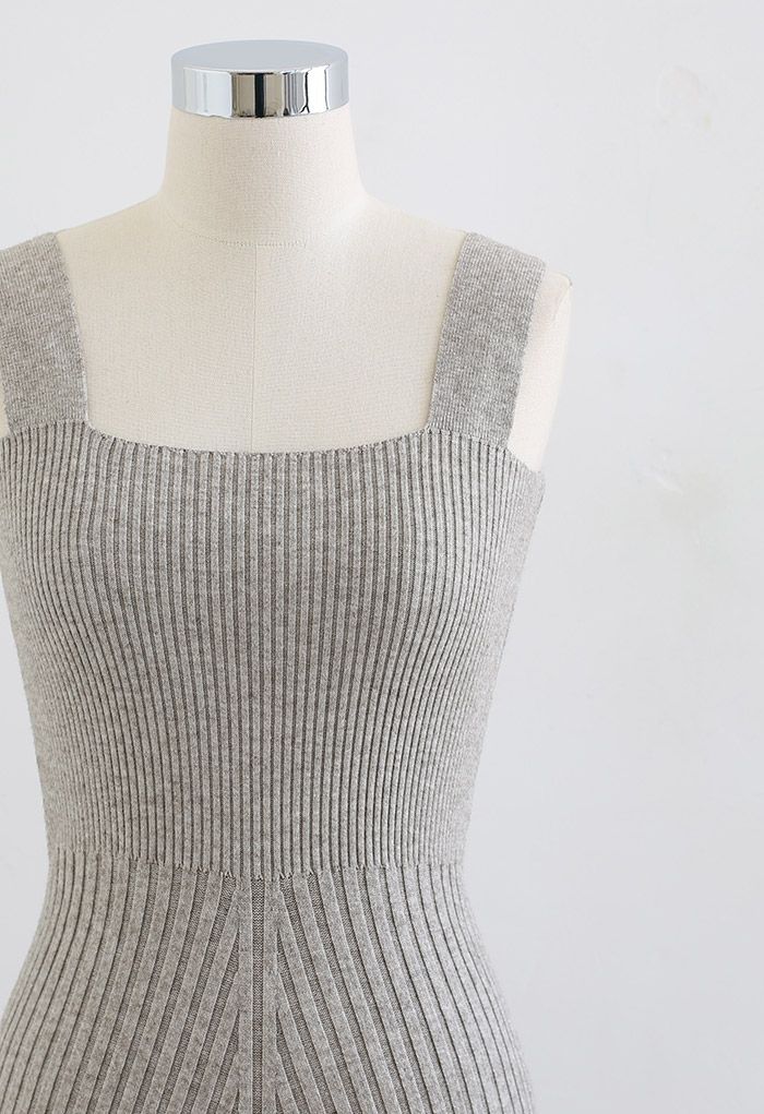 Slender Soft Knit Cami Dress in Linen