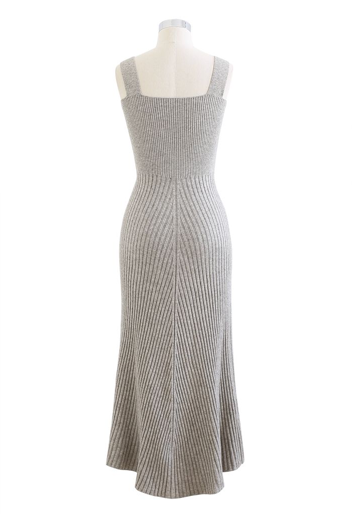 Slender Soft Knit Cami Dress in Linen