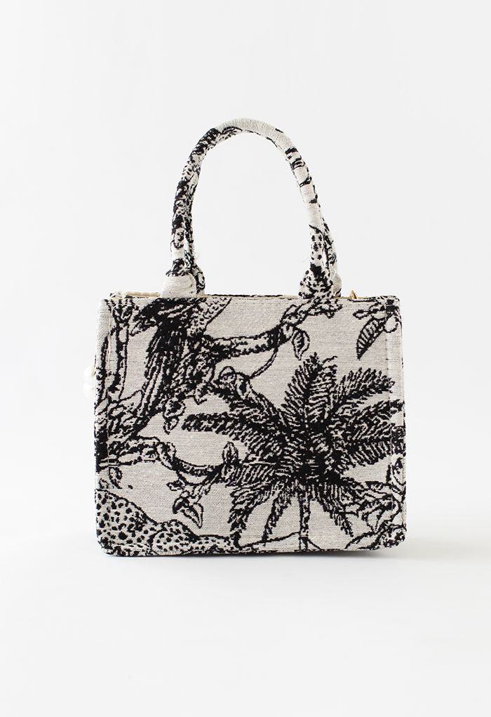 Pearly Chain Zoo Land Jacquard Mini Handbag