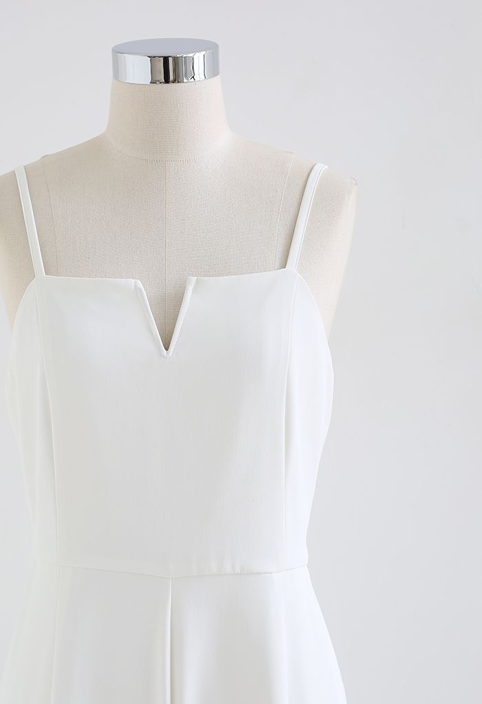 Eternal Neatness Cami Jumpsuit in White