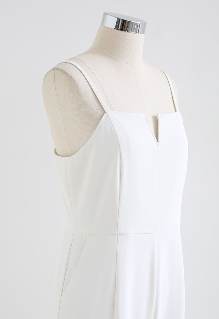 Eternal Neatness Cami Jumpsuit in White