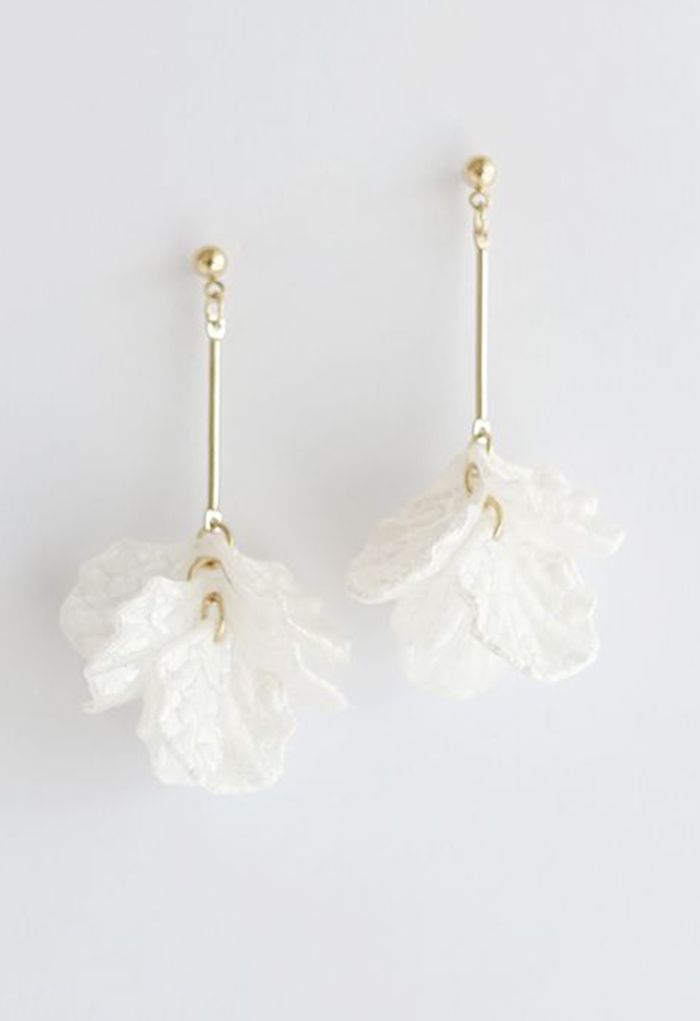 Plastic Shell Drop Earrings