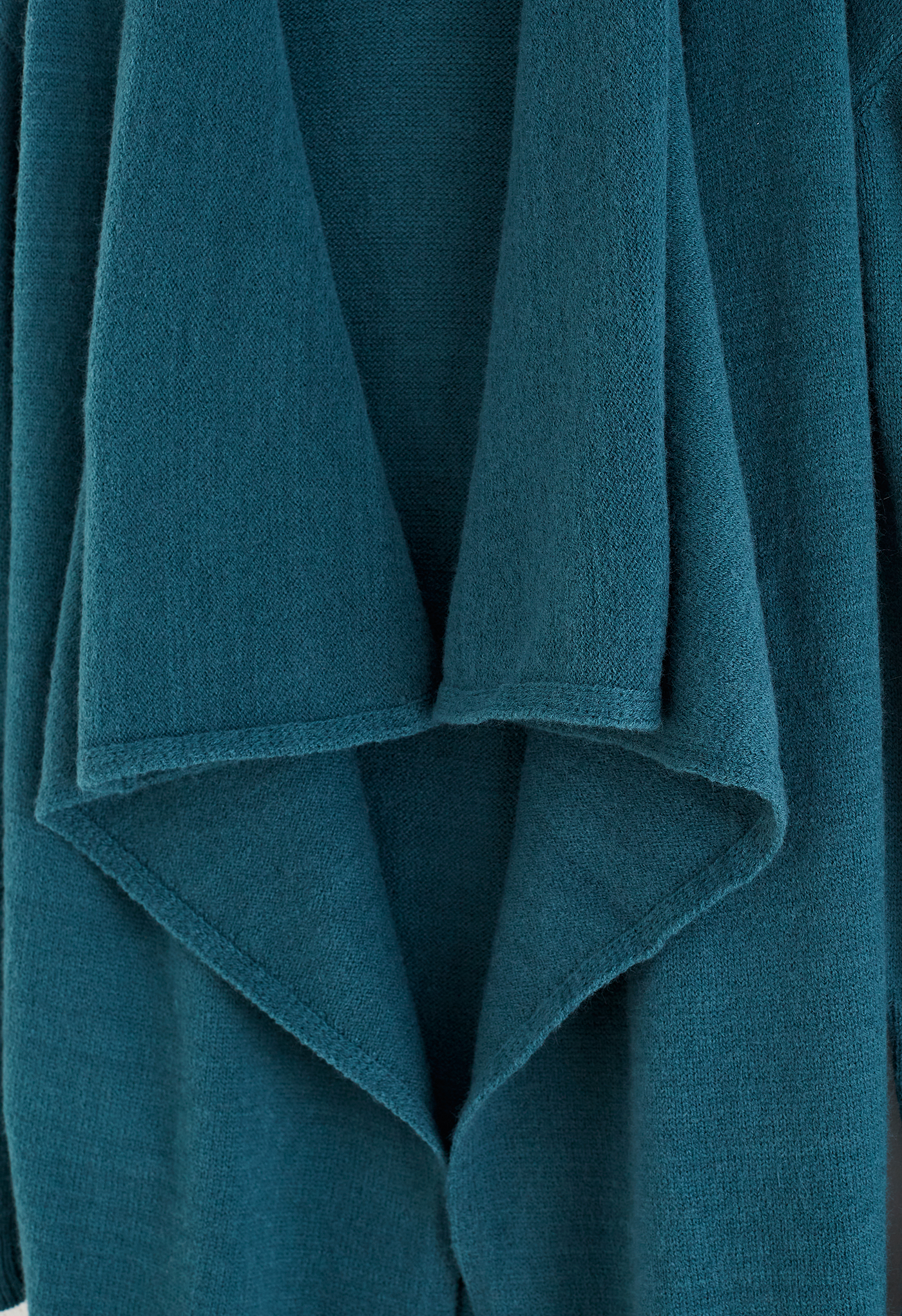 Waterfall Longline Knit Cardigan in Teal