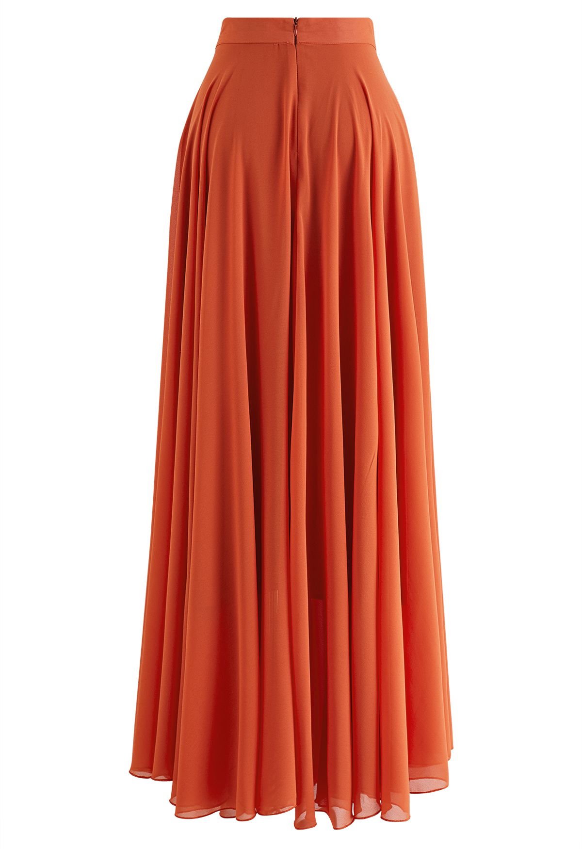 Timeless Favorite Chiffon Maxi Skirt in Orange