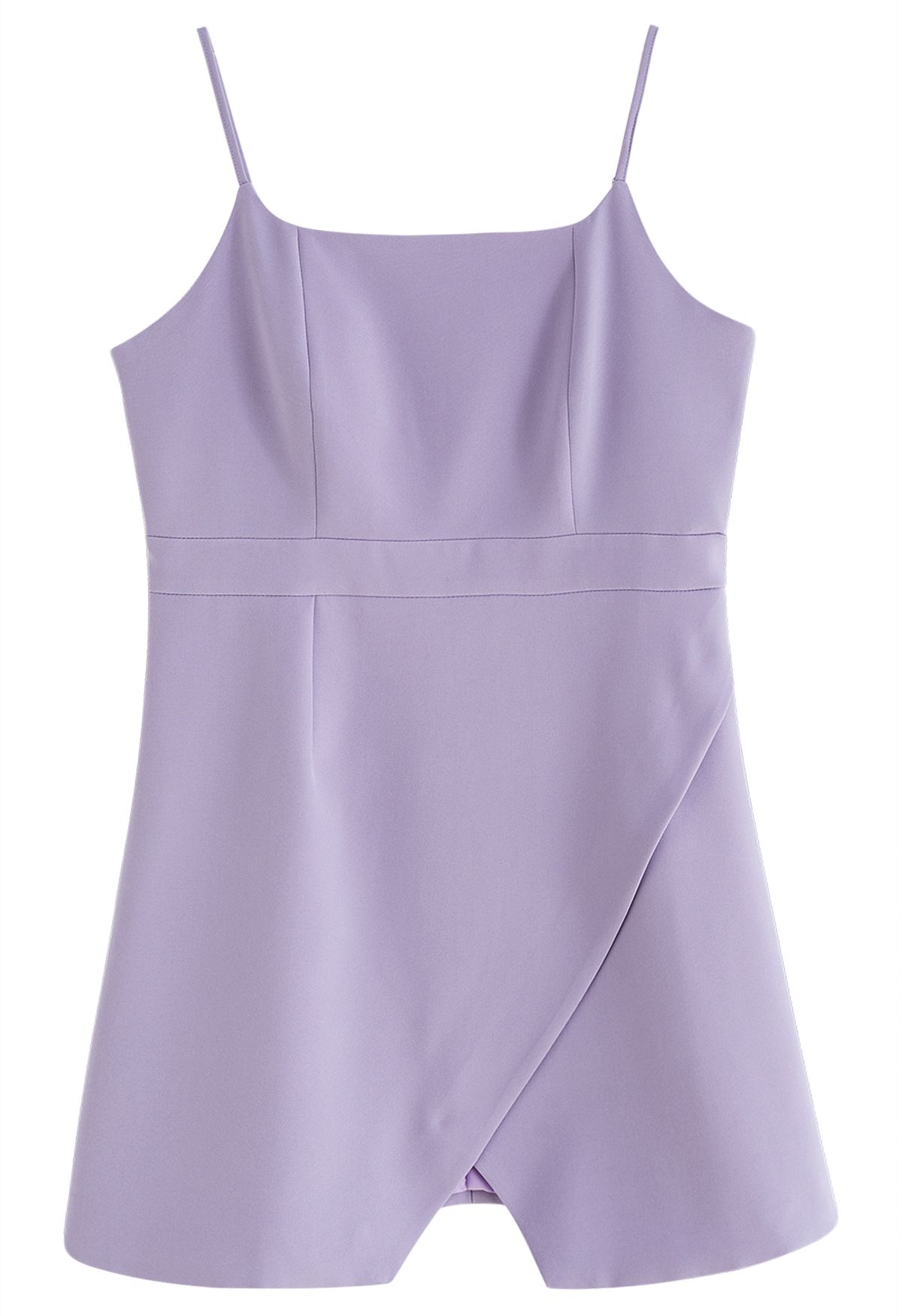 Notched Hem Cami Dress in Lilac