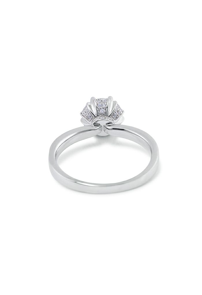 Double Layer Edge Moissanite Diamond Ring