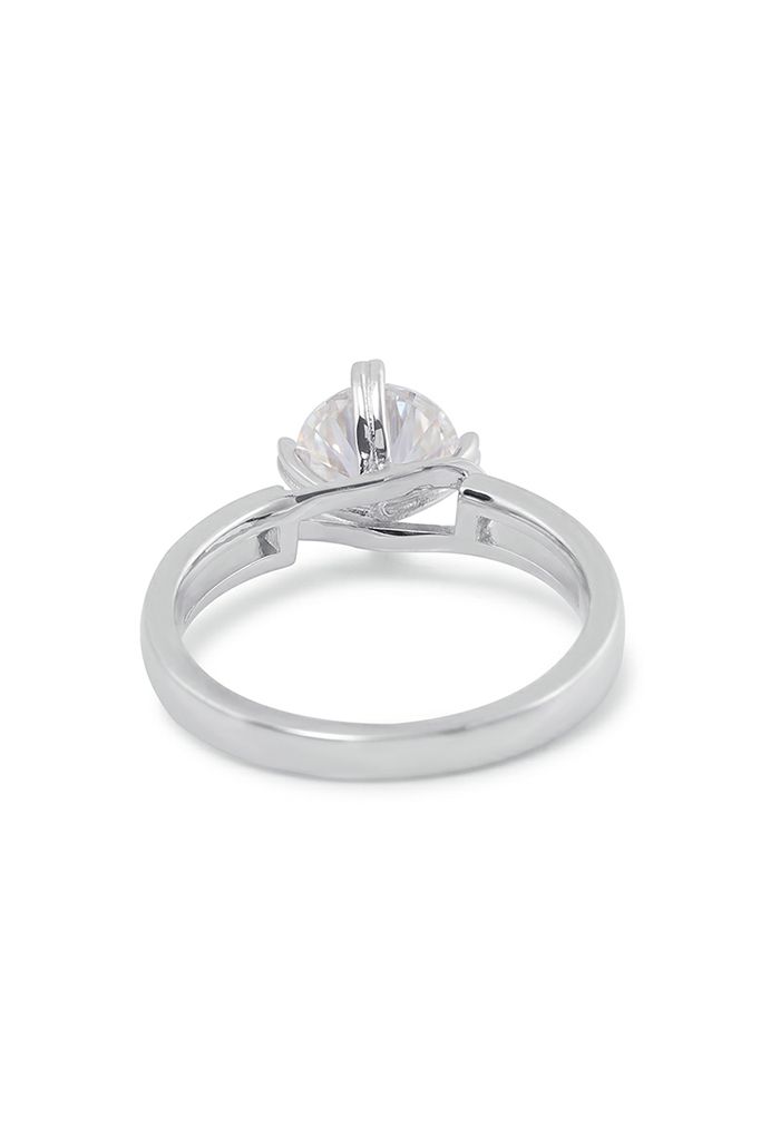 Hollow Out Moissanite Diamond Ring