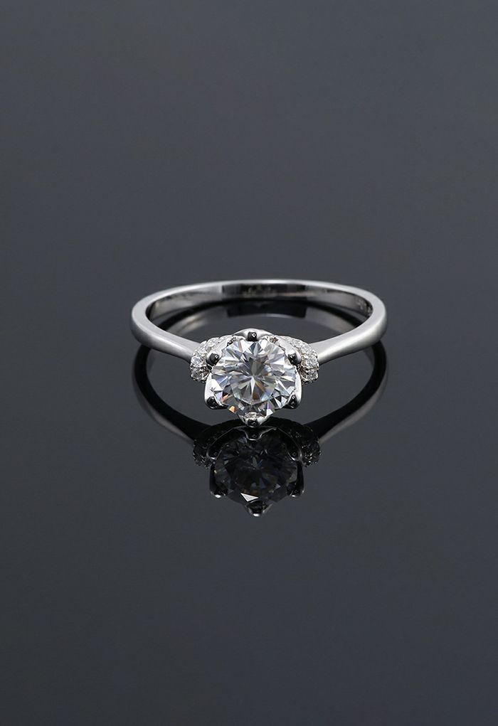 Pink Jewelry Decor Moissanite Diamond Ring