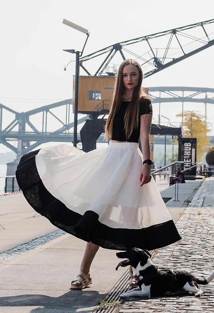 Swing In the Breeze Organza Midi Skirt