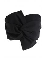 Top bustier Sweet Knot en negro