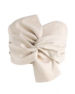 Top Bustier Sweet Knot en Crema