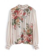 Blusa Fancy in Gardens Floral